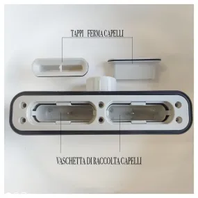 Piatto Doccia Mineralmarmo effetto Pietra Ardesia Bianco Venice