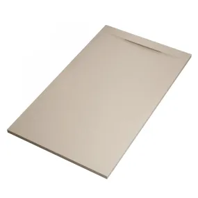 Duschwanne aus Mineralmarmor VENEDIG mit Steineffekt Farbe Creme