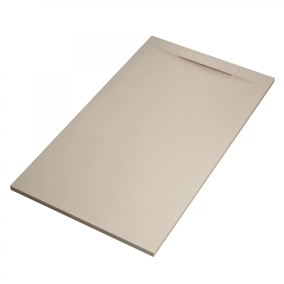 Duschwanne aus Mineralmarmor VENEDIG mit Steineffekt Farbe Creme