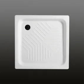 Piatto Doccia Ceramica Binaca forma quadrata senza piletta di scarico
