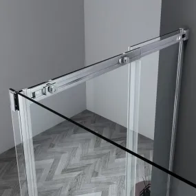 Cabine de douche anticalcaire Osiride porte coulissante transparente 8mm - moderne et élégante pour meubler votre salle de bain