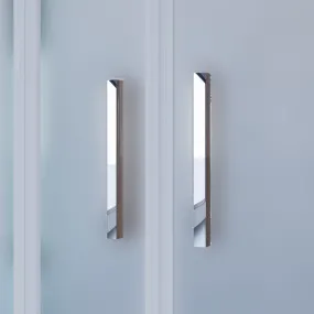 Halbrunde Duschabtrennung aus Satin, 6 mm H195