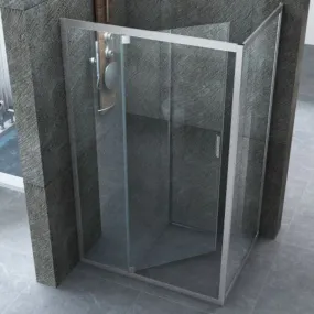 Cabine de douche 2 côtés Charnière intérieure et extérieure 6mm H190 Jad