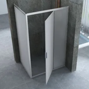 Cabine de douche 2 côtés Charnière intérieure et extérieure 6mm H190 Jad