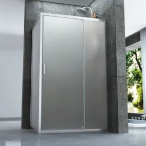 Cabine de douche 2 côtés Charnière intérieure et extérieure 6mm H190 Jad