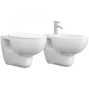 Sanitaires suspendus en couverture céramique avec toilette à friction