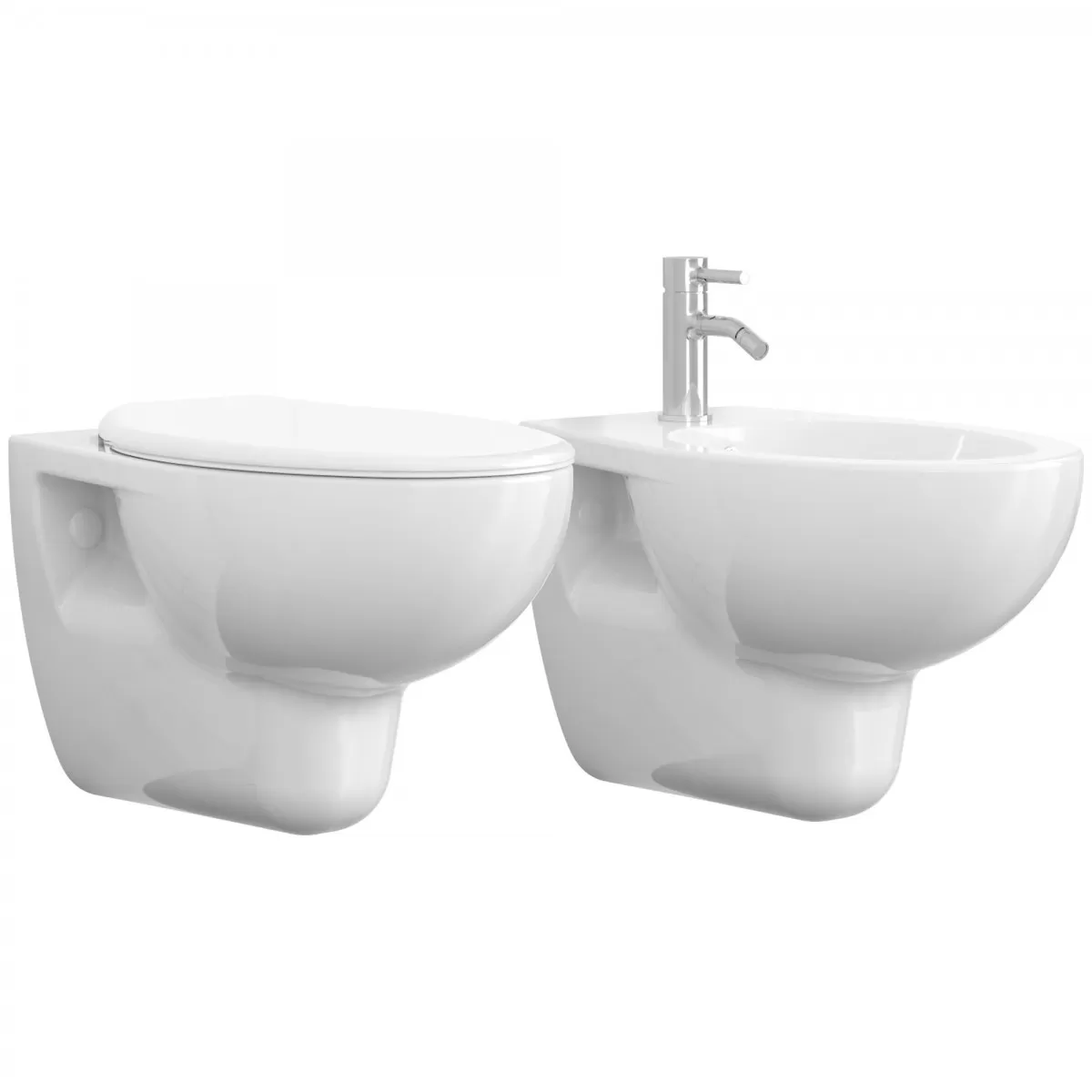 Sanitaires suspendus en couverture céramique avec toilette à friction