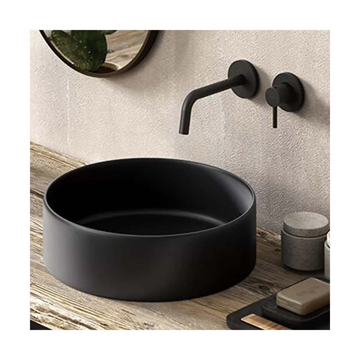 Miscelatore Lavabo Nero Opaco ad incasso Jo di Paffoni