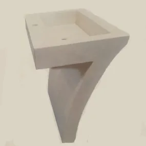 Lavabo sur pied en solid...