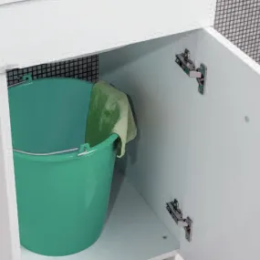 Mobile lavanderia bianco opaco 50x45 con lavabo in ABS