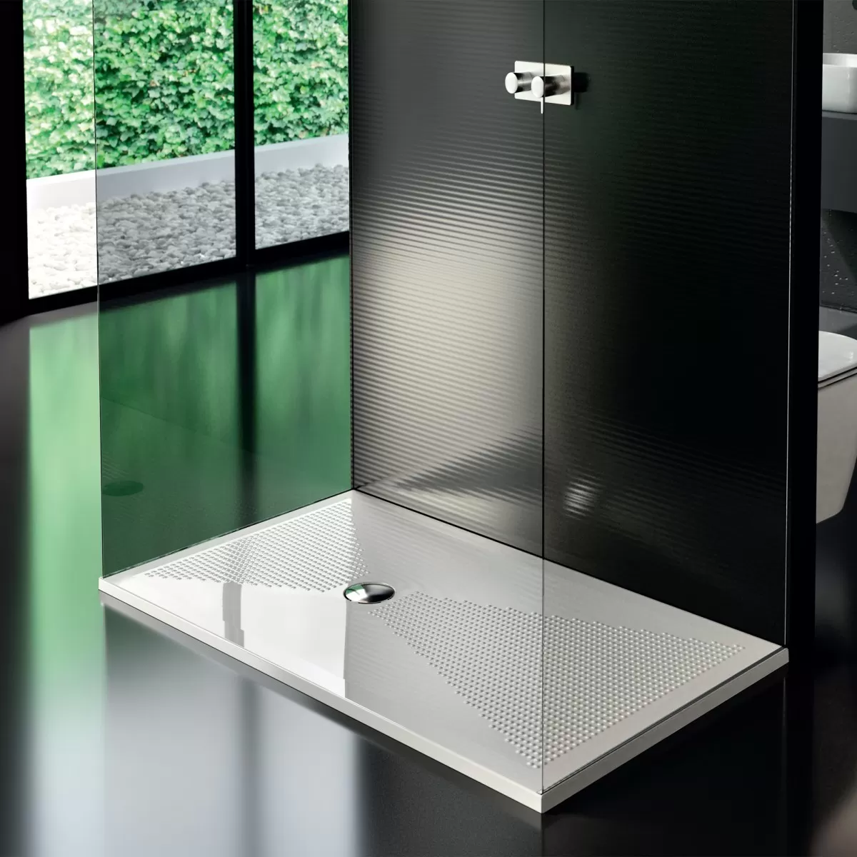 Receveur de douche en céramique Althea UP hauteur 3 cm