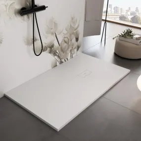 Receveur de douche en marbre minéral effet pierre blanche Dubai