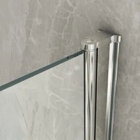 Cabine de douche double porte pliante Duo Flex Crystal 8mm transparent