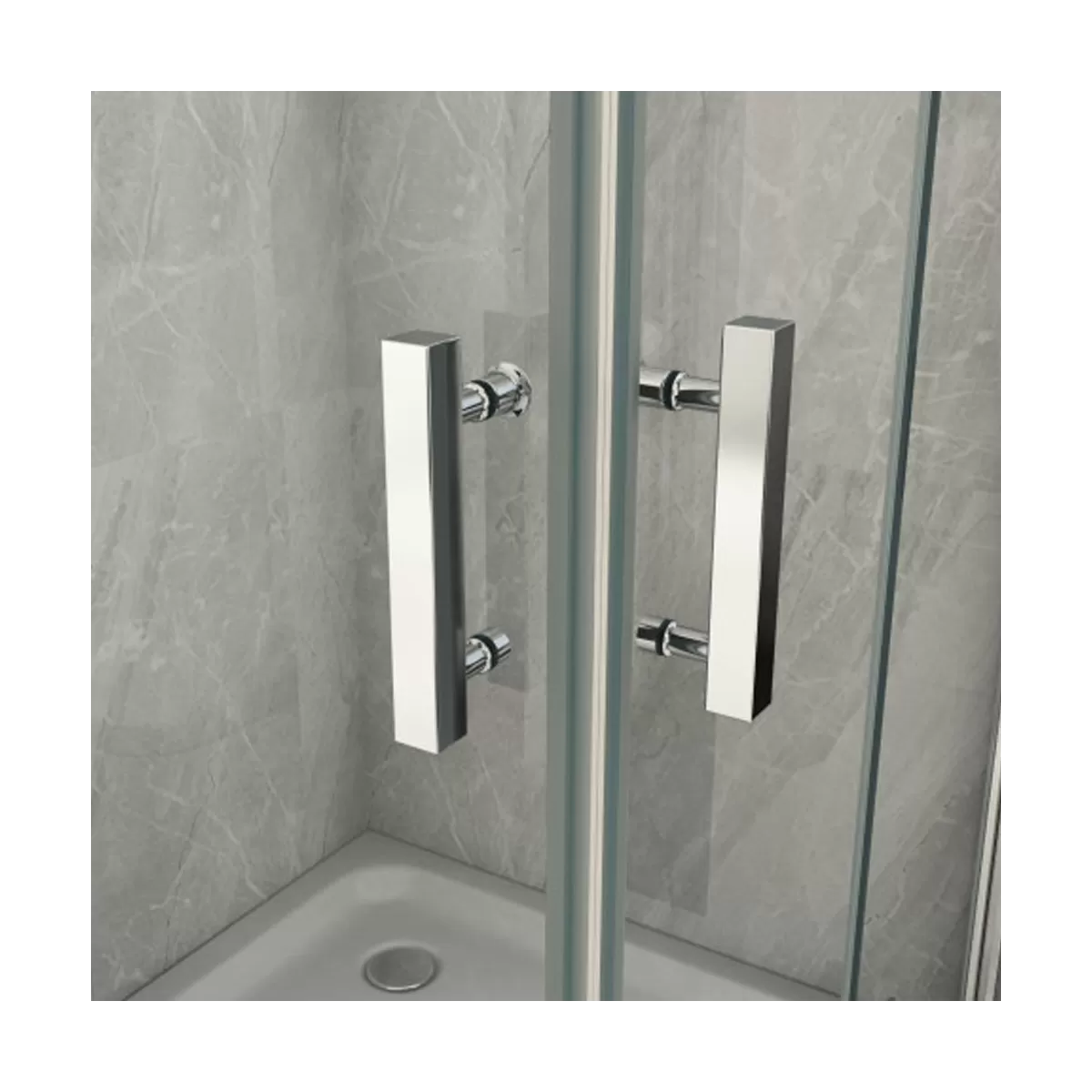 Box Doccia doppia Porta a Libro Duo Flex Cristallo 8mm trasparente