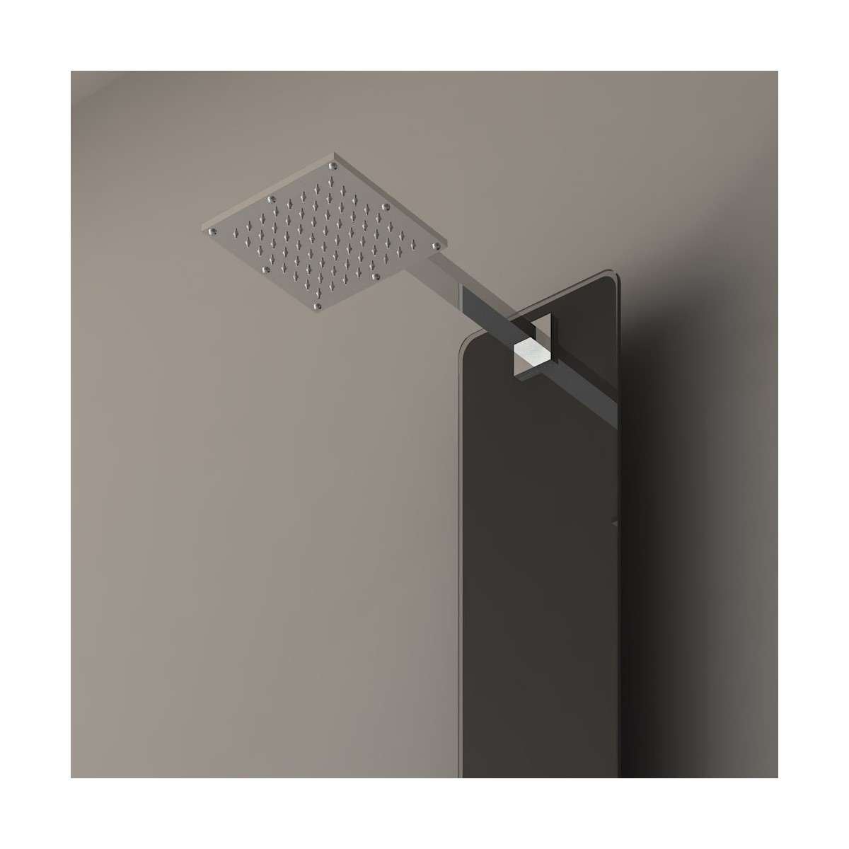 Colonna doccia idromassaggio KRYSTAL con doccetta e soffione integrato