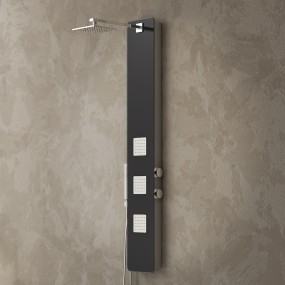 Colonna doccia idromassaggio KRYSTAL con doccetta e soffione integrato