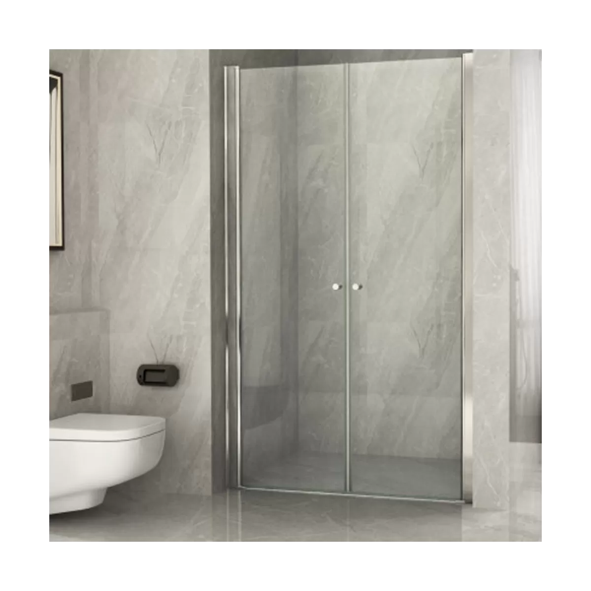 Porta Doccia Saloon Trasparente 8mm H195 Moon