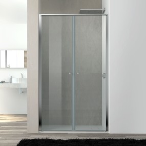 Porte de douche carré en verre trempé transparent 6mm WEST