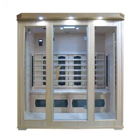 Sauna infrarouge pour 4 personnes en Hemlock Wood 175x120x190 Tris