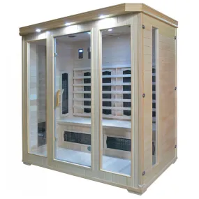 Sauna infrarouge pour 4 personnes en Hemlock Wood 175x120x190 Tris