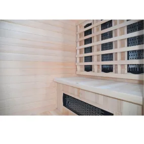 Sauna Infrarouge pour 4 personnes en Hemlock Wood 175x135 Luxury