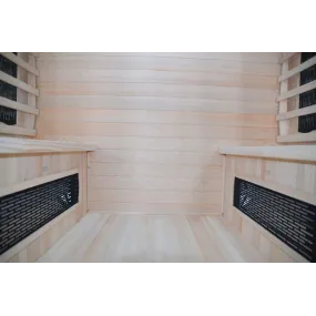 Sauna Infrarouge pour 4 personnes en Hemlock Wood 175x135 Luxury