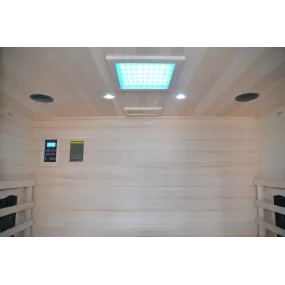 Sauna Infrarouge pour 4 personnes en Hemlock Wood 175x135 Luxury