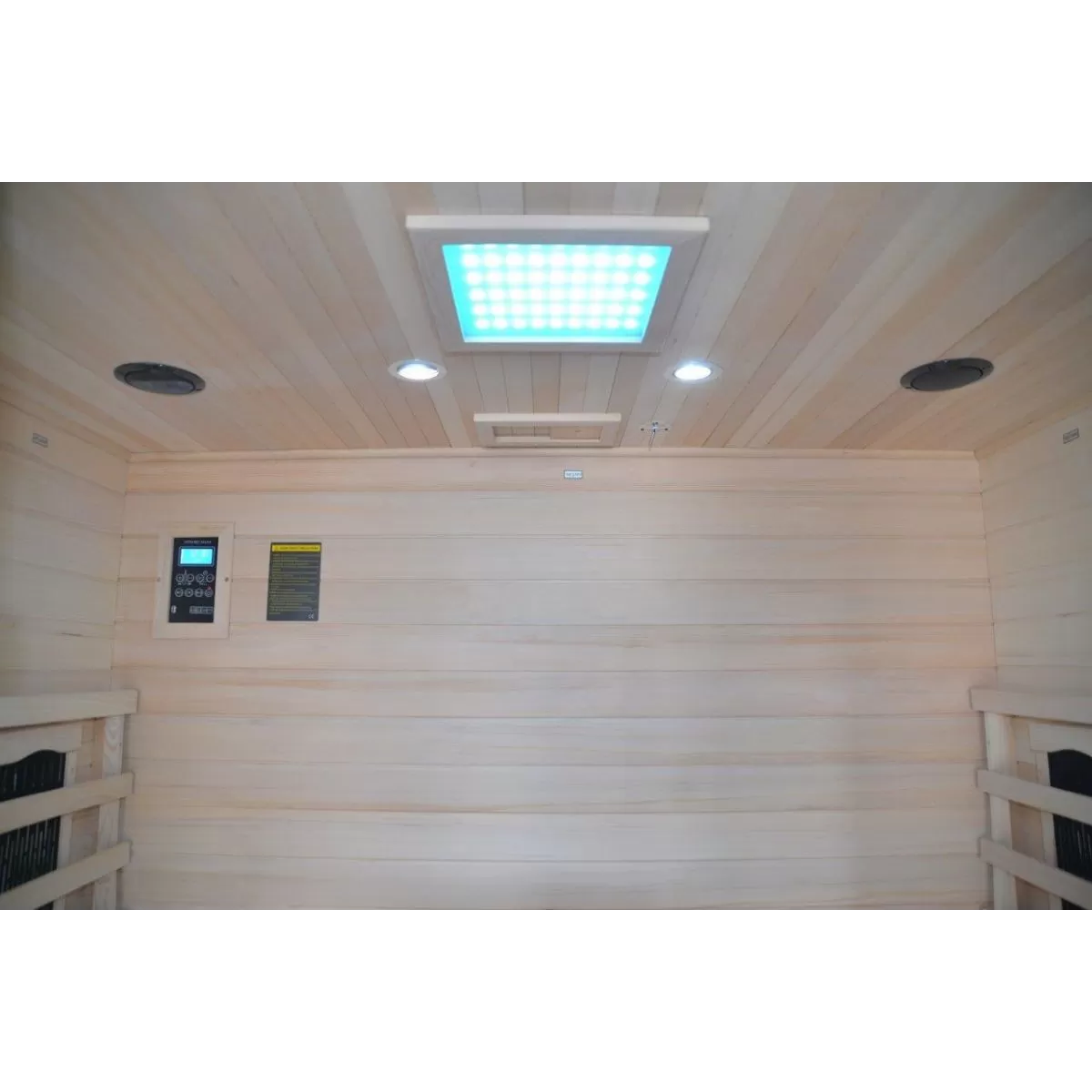 Sauna Infrarouge pour 4 personnes en Hemlock Wood 175x135 Luxury
