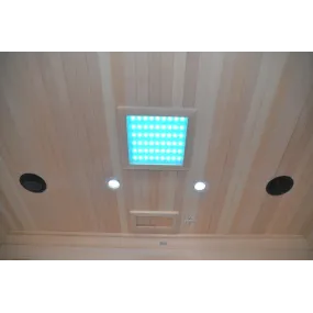 Sauna Infrarouge pour 4 personnes en Hemlock Wood 175x135 Luxury