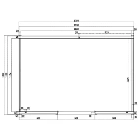 Infrarotsauna für 4 Personen in Hemlock Wood 175x135 Luxury Technisches Datenblatt