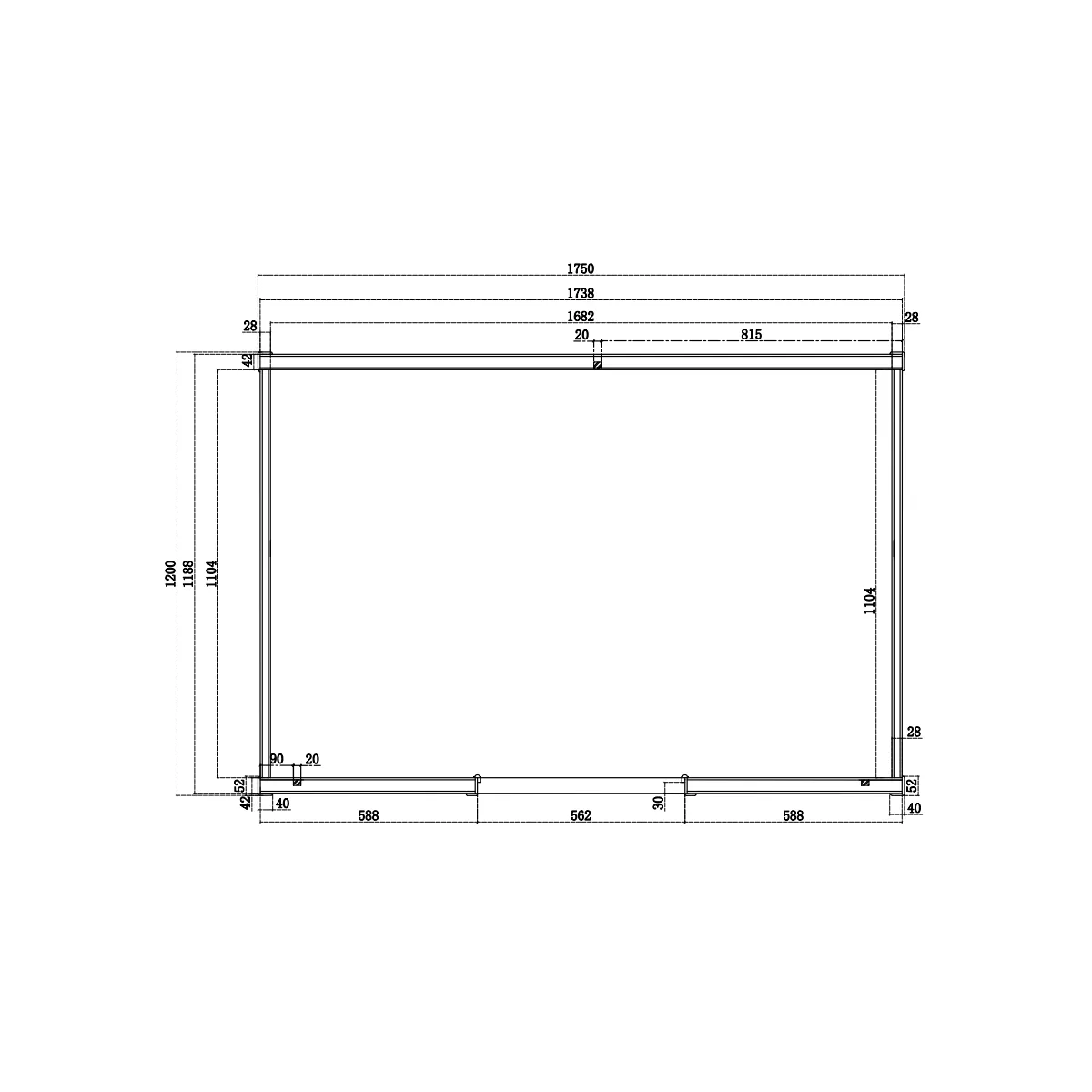 Sauna Infrarouge pour 4 personnes en Hemlock Wood 175x135 Luxe Fiche technique