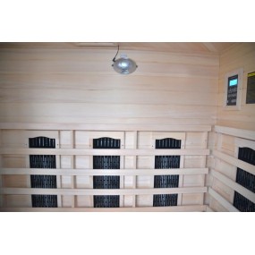 Sauna infrarouge pour 4 personnes en Hemlock Wood 150x89x84 Lux