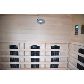 Sauna infrarouge pour 4 personnes en Hemlock Wood 150x89x84 Lux