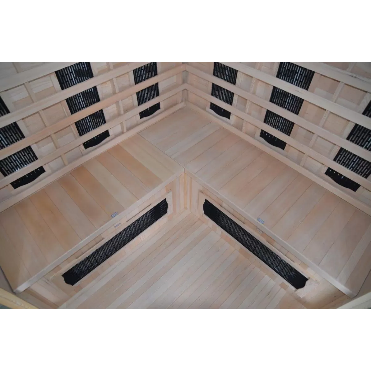 Sauna infrarouge pour 4 personnes en Hemlock Wood 150x89x84 Lux