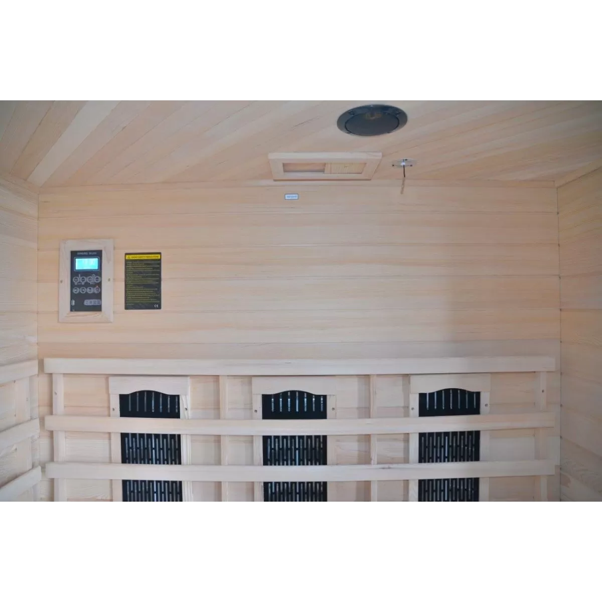 Sauna infrarouge pour 4 personnes en Hemlock Wood 150x89x84 Lux
