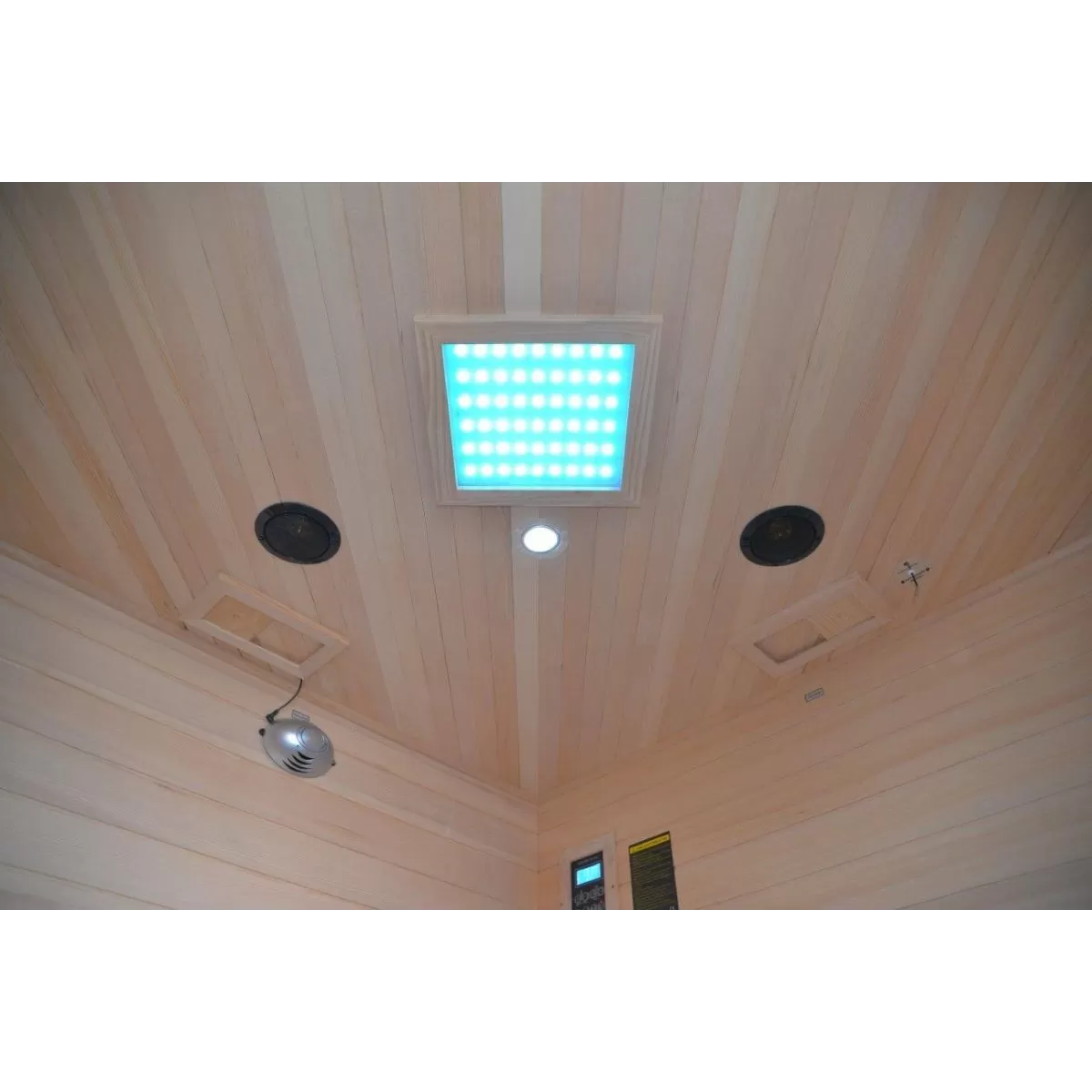 Sauna infrarouge pour 4 personnes en Hemlock Wood 150x89x84 Lux