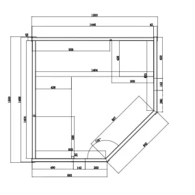 Sauna infrarouge pour 4 personnes en Hemlock Wood 150x89x84 Lux