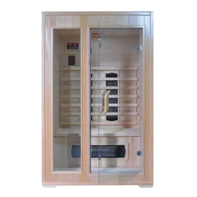 Sauna Infrarouge pour 2 personnes en Bois de Pruche 120x100