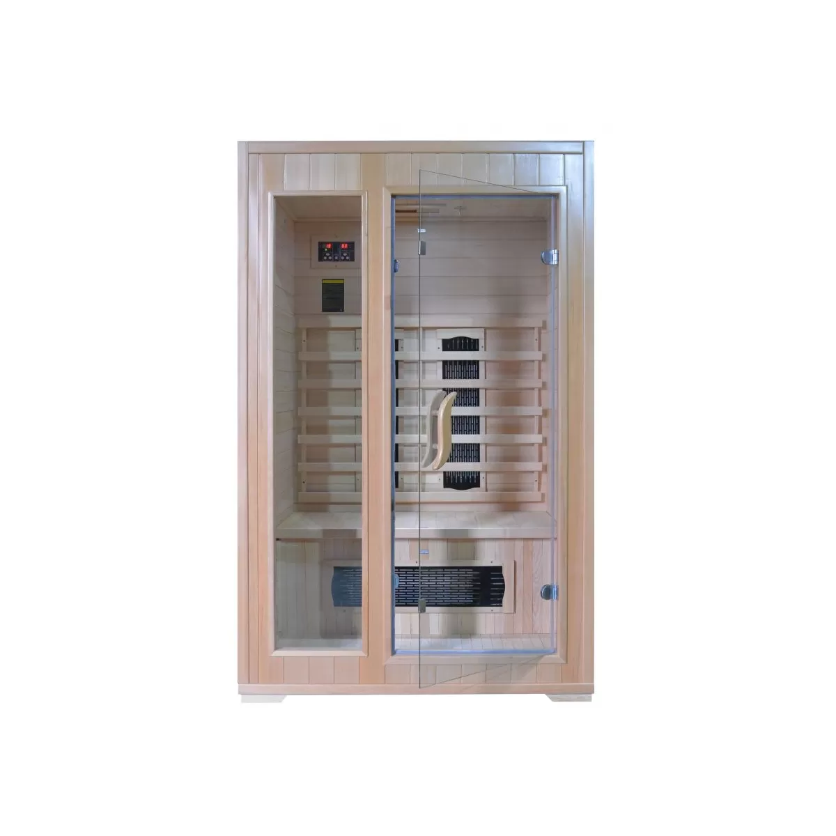 Sauna Infrarouge pour 2 personnes en Bois de Pruche 120x100