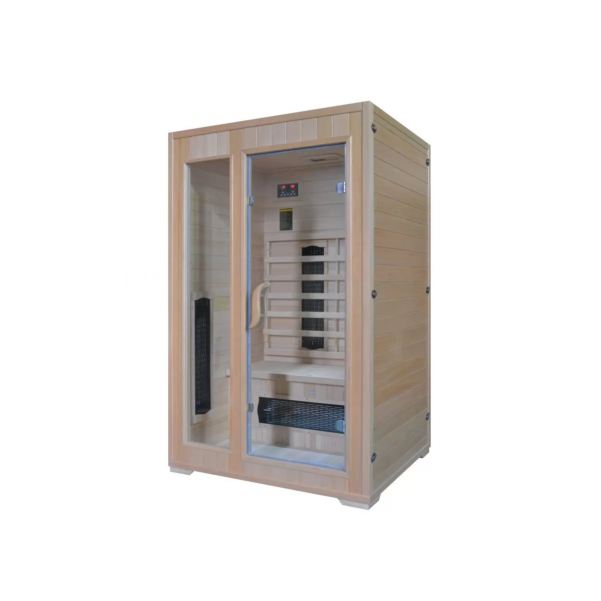 Sauna Infrarouge pour 2 personnes en Bois de Pruche 120x100