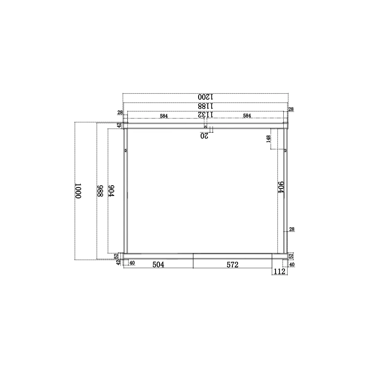 Sauna Infrarouge pour 2 personnes en Bois de Pruche 120x100