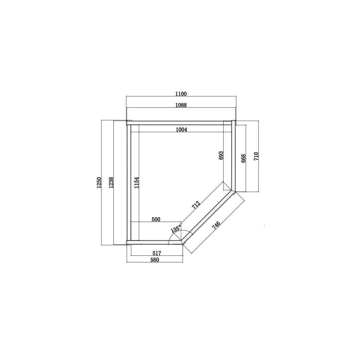 Sauna Combinata per 2 persone in Legno Hemlock 120x59x85 Angle