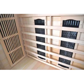 Sauna Combinata per 2 persone in Legno Hemlock 120x59x85 Angle