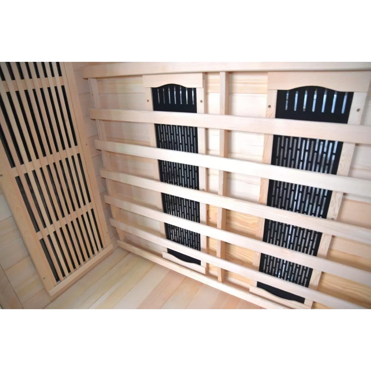 Sauna Combinata per 2 persone in Legno Hemlock 120x59x85 Angle
