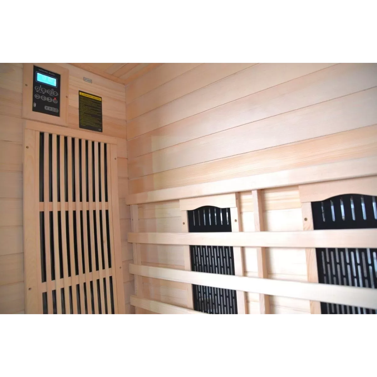 Sauna Combinata per 2 persone in Legno Hemlock 120x59x85 Angle