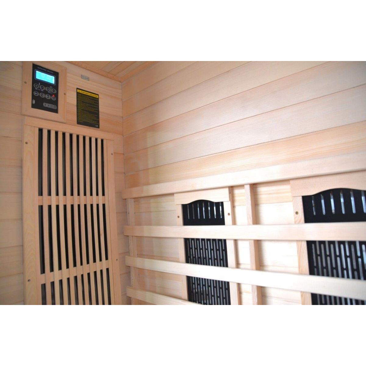 Sauna Combiné pour 2 personnes en Bois de Pruche 120x59x85 Angle