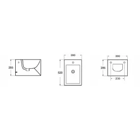 Bidet sospeso in ceramica...