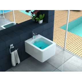 Bidet sospeso in ceramica bianca SKY Goccioline