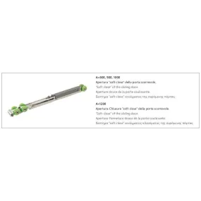 Box Doccia 2 lati Scorrevole Cristalli Trasparenti Anticalcare 8mm H200 Santorini 100 Nero - Guida Soft Close