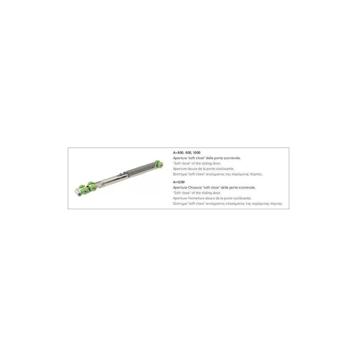 Box Doccia 2 lati Scorrevole Cristalli Trasparenti Anticalcare 8mm H200 Santorini 100 Nero - Guida Soft Close